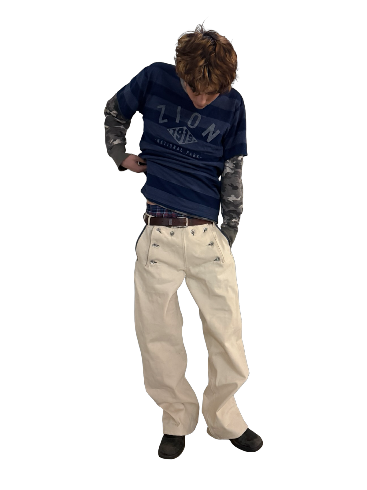 Drop Front Sailor Jeans
