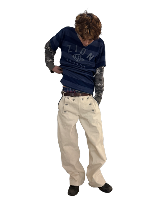 Drop Front Sailor Jeans