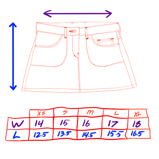 Staple Mini Skirt - 16 oz