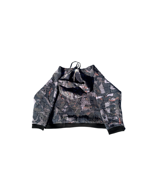 Boro Camo Scrapwork Hoodie “midnight”