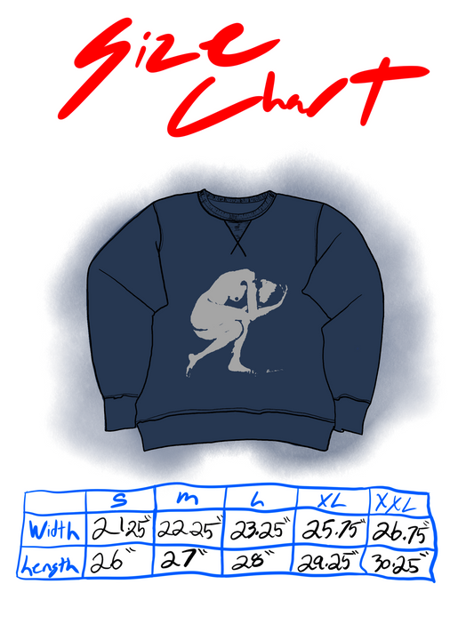 Human Condition Crewneck - 9 Oz Enzyme Blue