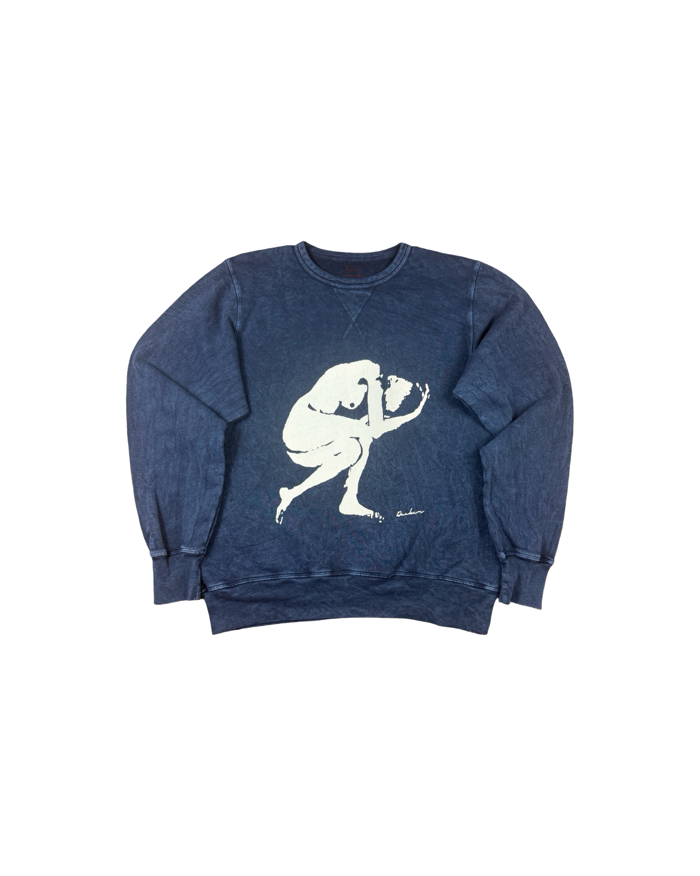 Human Condition Crewneck - 9 Oz Enzyme Blue