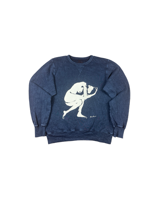 Human Condition Crewneck - 9 Oz Enzyme Blue