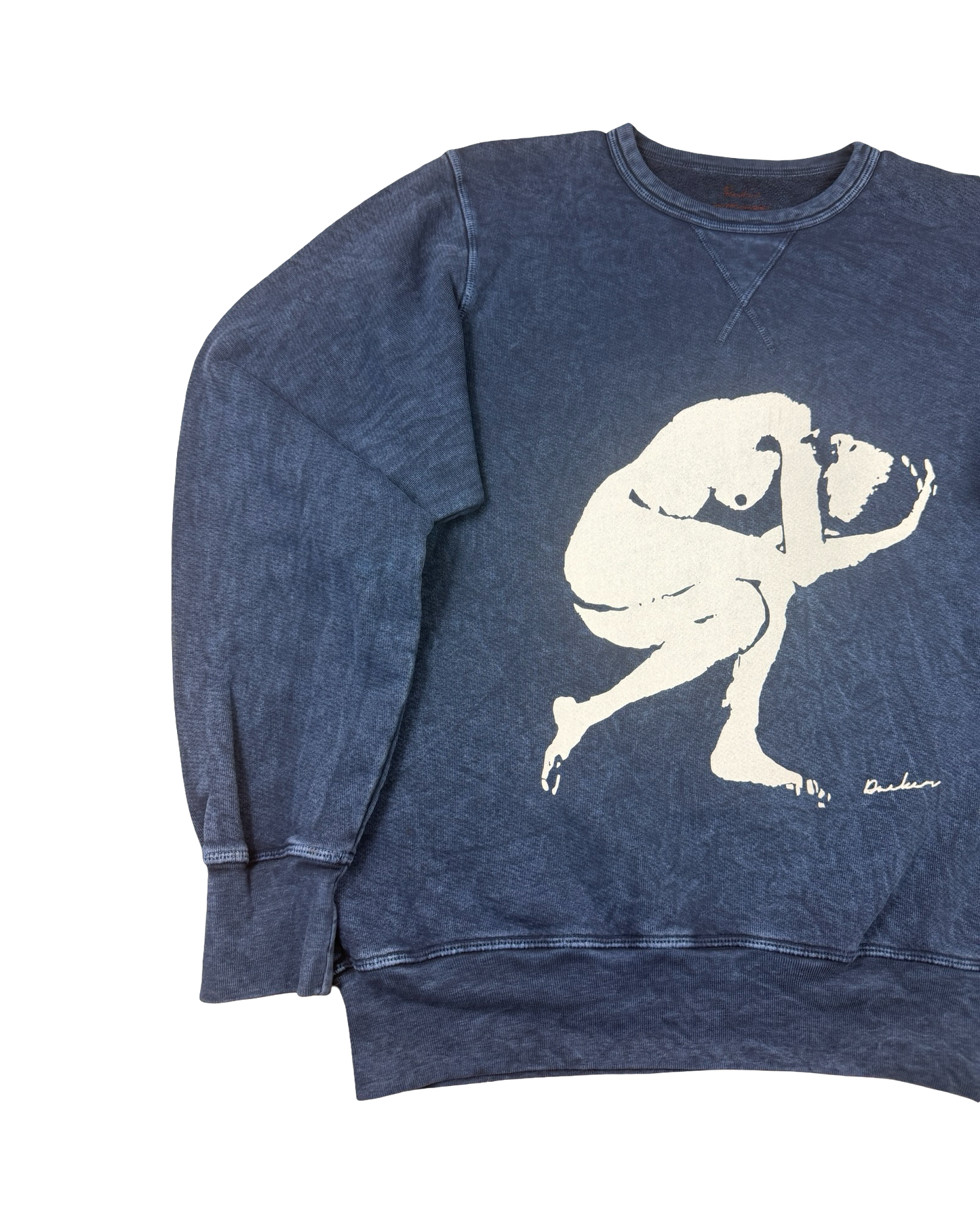 Human Condition Crewneck - 9 Oz Enzyme Blue
