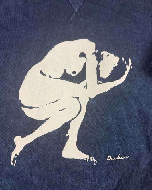 Human Condition Crewneck - 9 Oz Enzyme Blue